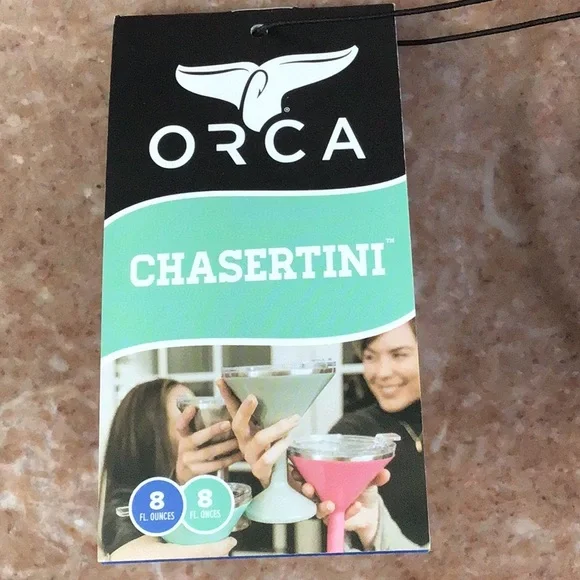 Orca Chasertini Stainless Steel Insulated Cup with clear lid ( pair) - Picture 4 of 9